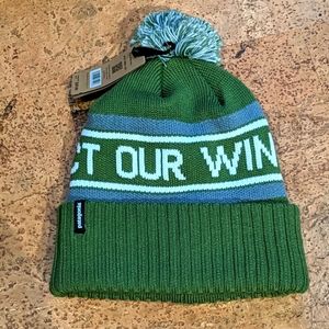 NewWT Patagonia Pom Beanie POW Protect Our Winters